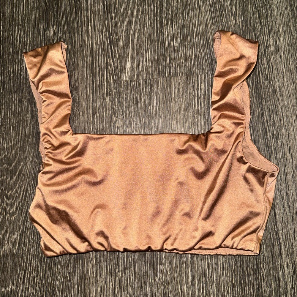 SKIMS Stretch Satin square neck bra